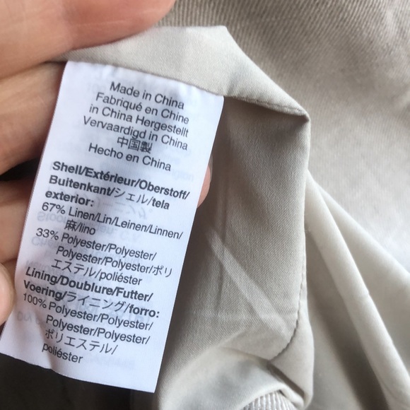 J Crew Parke blazer in stretch linen Flax - Picture 8 of 9